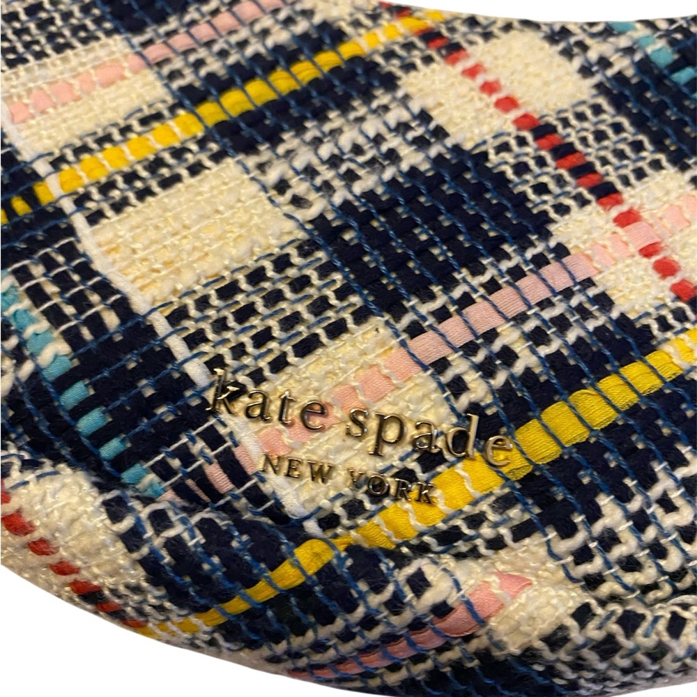 Sold!!!!Kate Spade Smile Plaid Tweed Small Crossbody - Picture 3 of 15